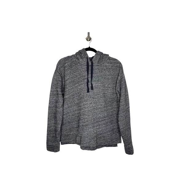 NEW J. Crew Heather Fleece Lined Hooded Pullover Grey Size Small - Picture 1 of 5